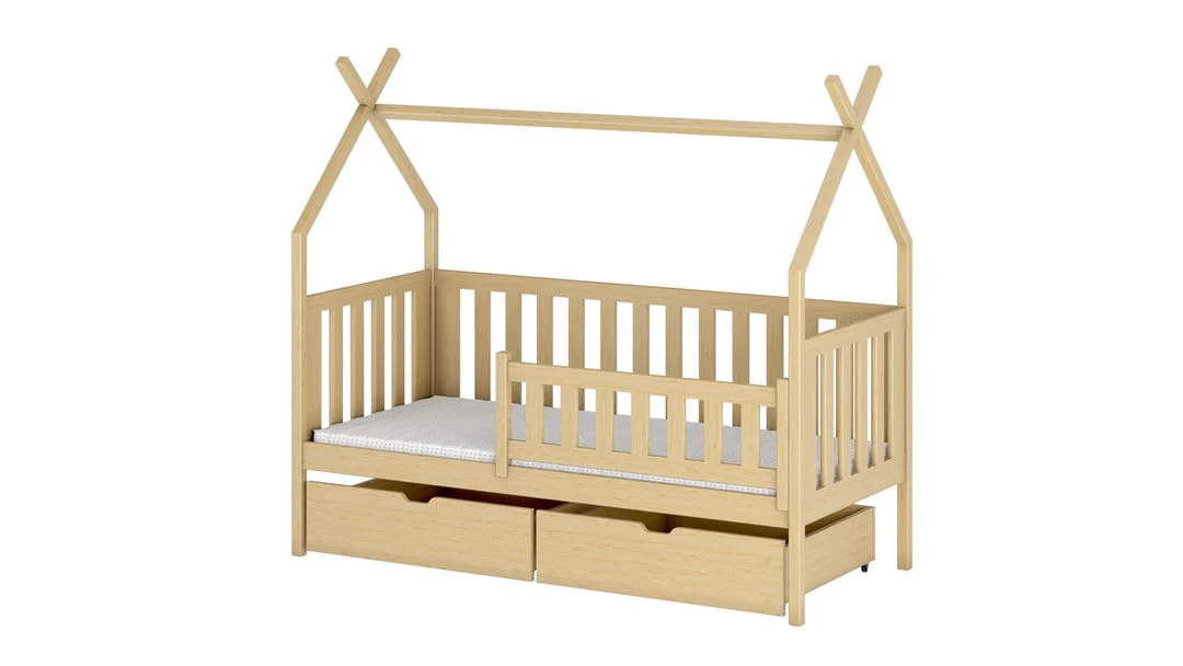 Wooden Single Bed Simba With Storage - Image 13