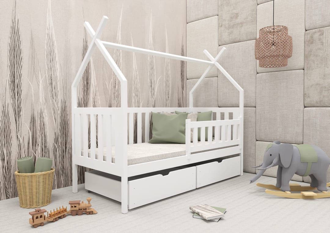 Wooden Single Bed Simba With Storage - Image 2