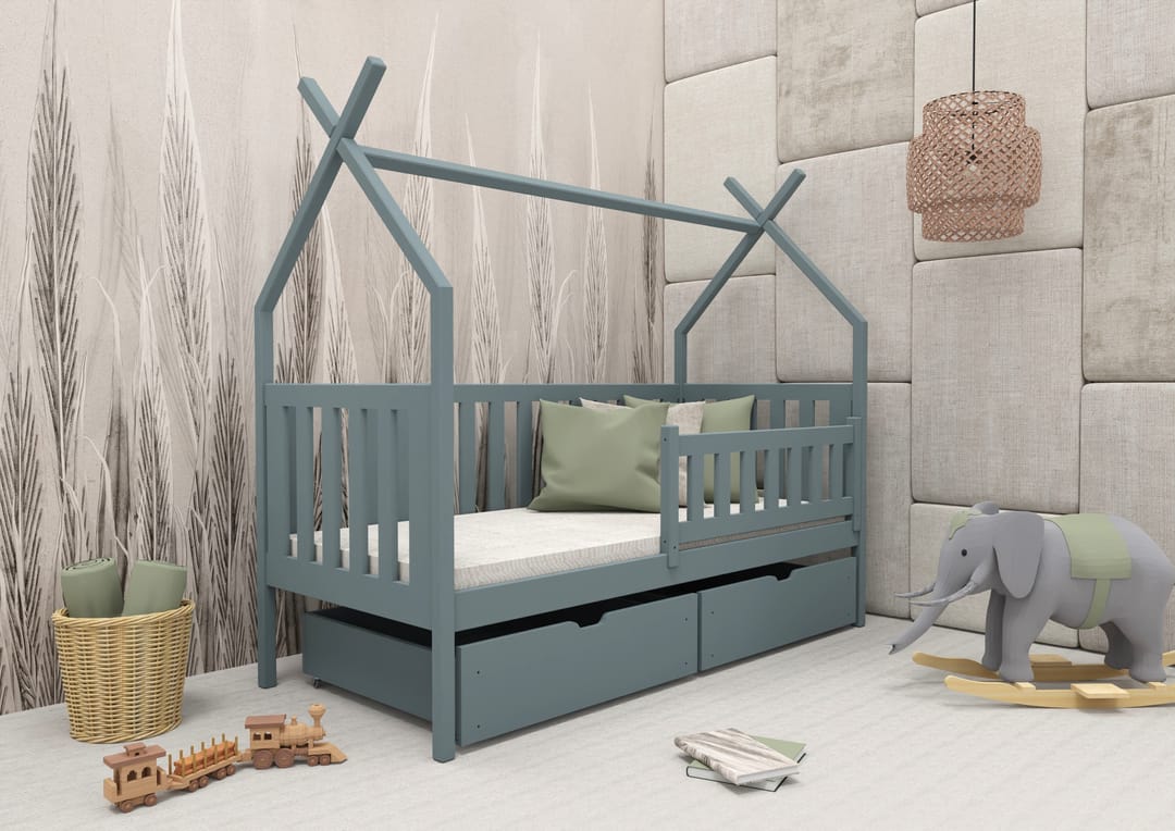 Wooden Single Bed Simba With Storage - Image 8