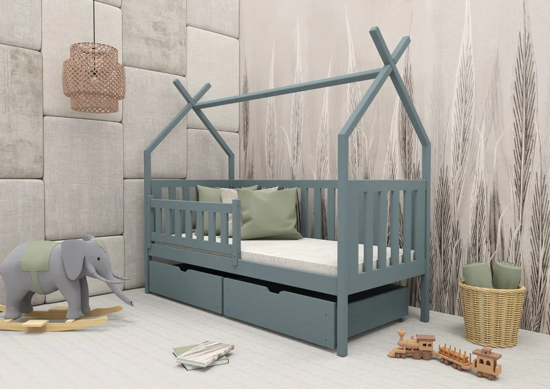 Wooden Single Bed Simba With Storage - Image 9
