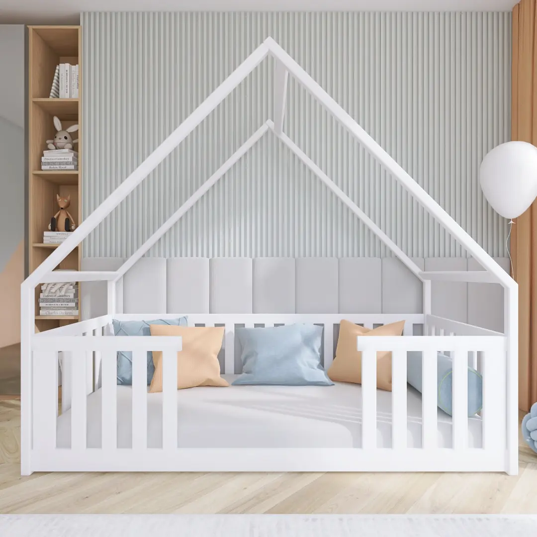 Wooden Single House Bed Bee - Image 2