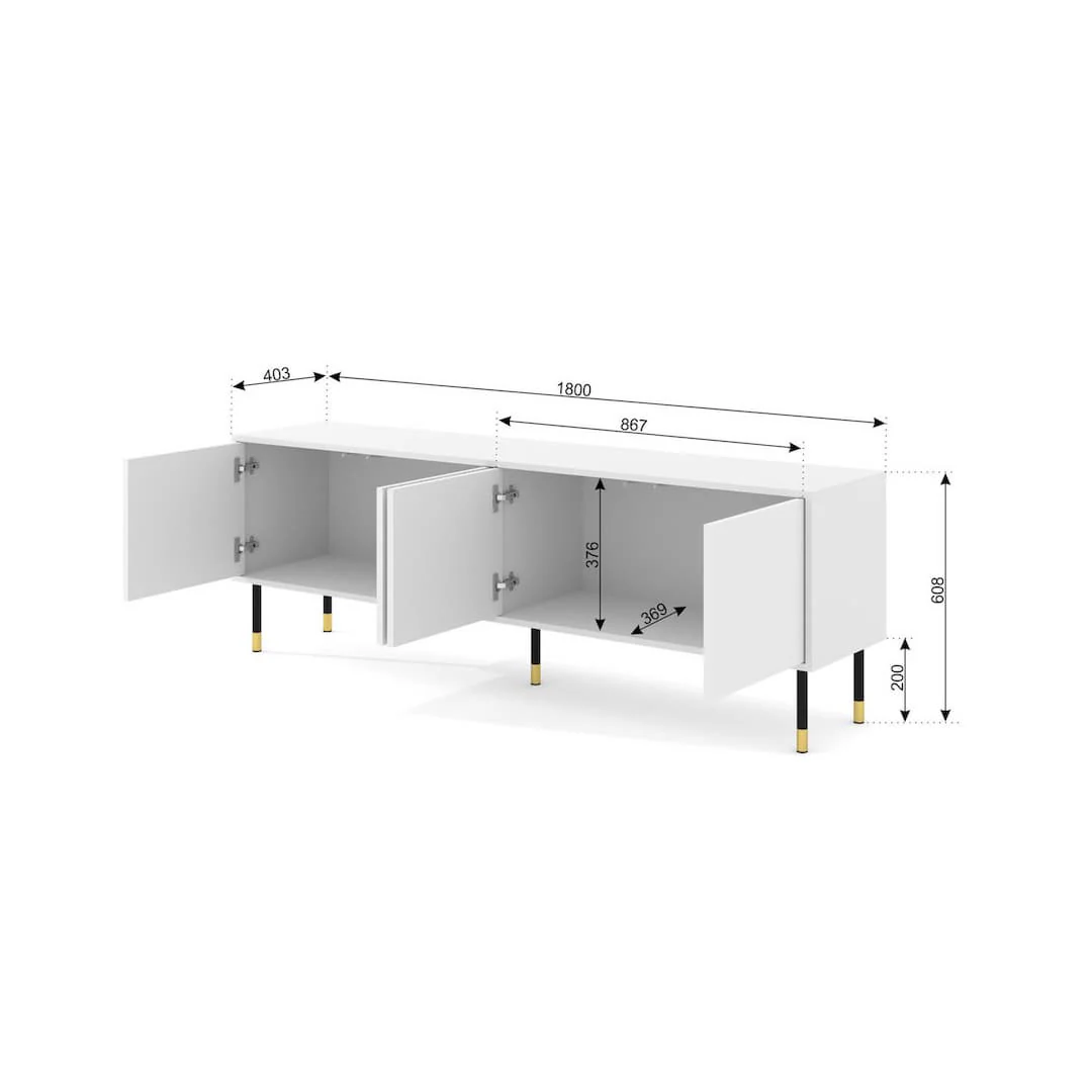 Woody TV Cabinet 180cm - Image 11