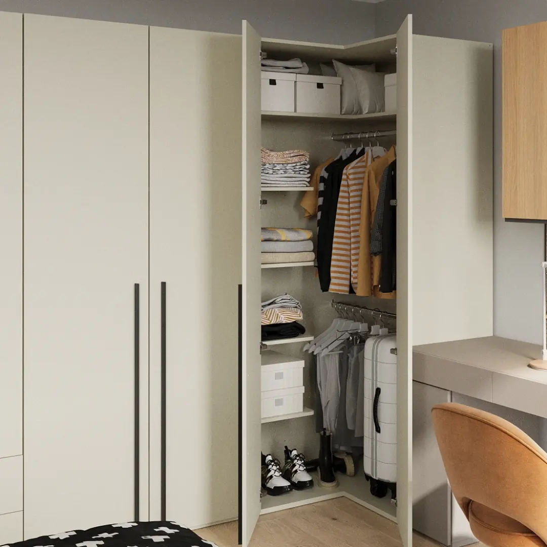 Woow WO-01 Corner Wardrobe 100cm - Image 3