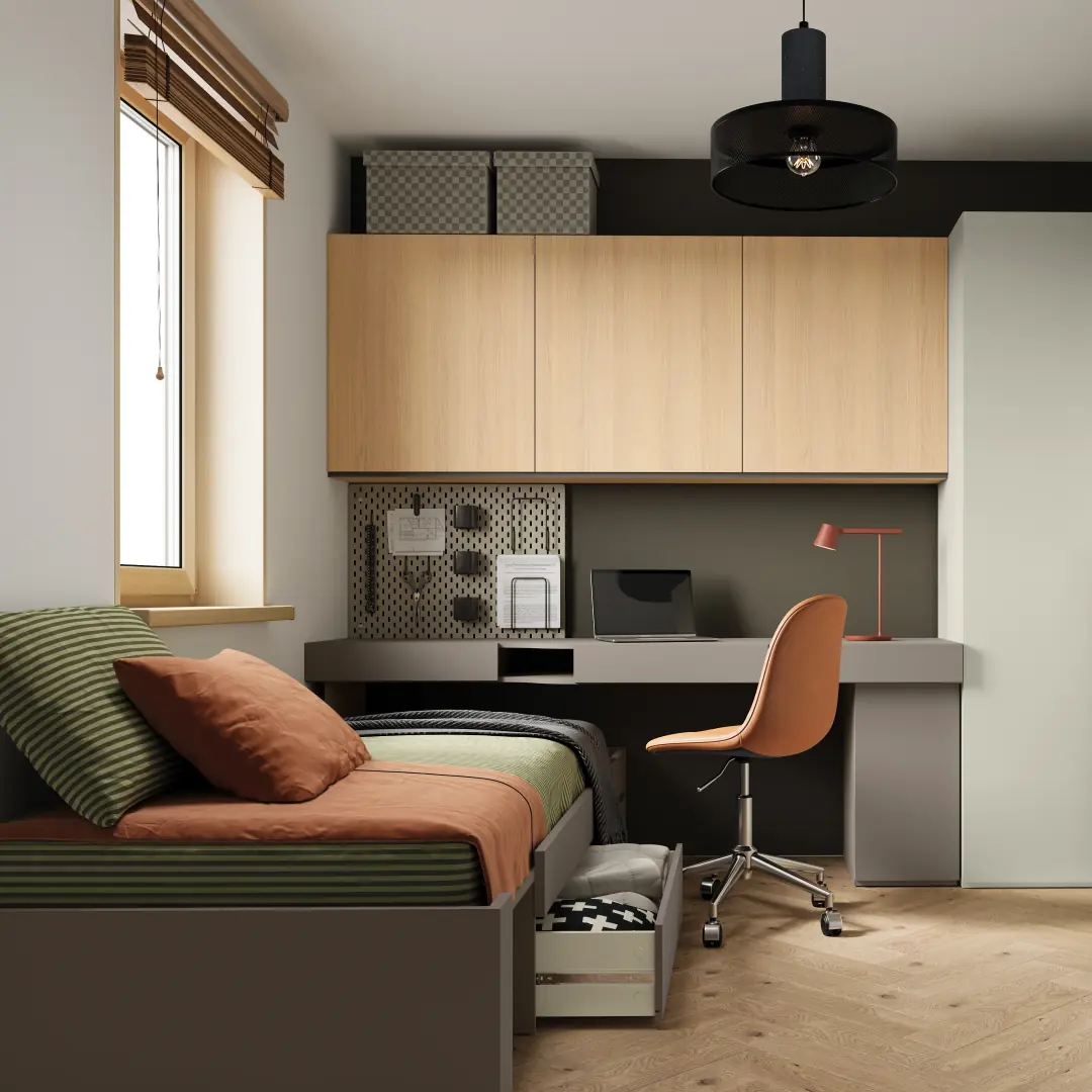 Woow WO-01 Corner Wardrobe 100cm - Image 4