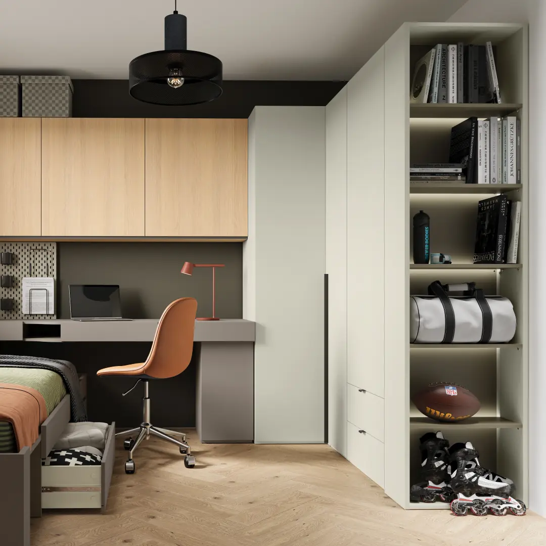 Woow WO-01 Corner Wardrobe 100cm - Image 5