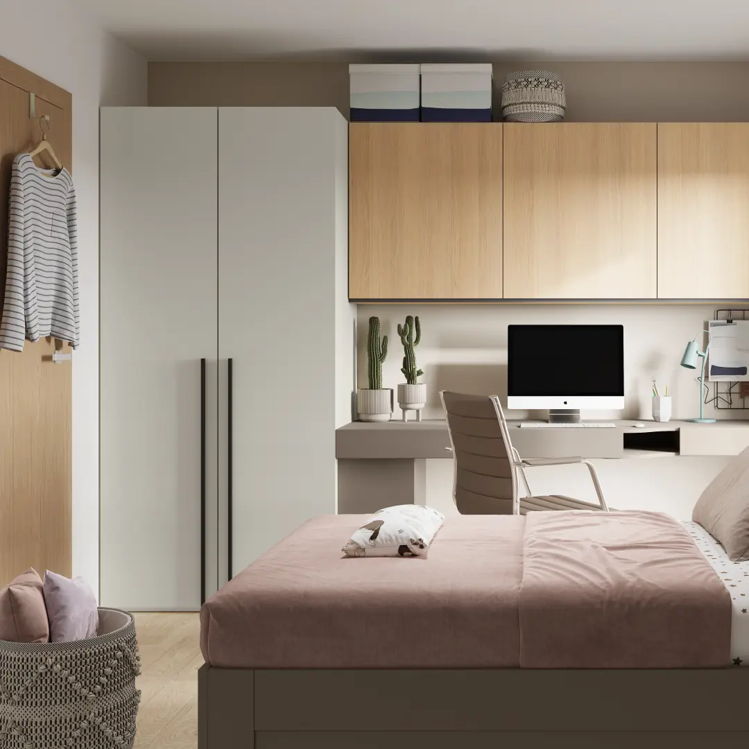 Woow WO-02 Hinged Door Wardrobe 100cm - Image 3