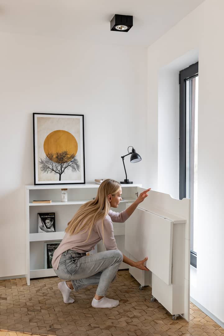 Work Concept Convertible Hidden Desk With Storage - Image 11