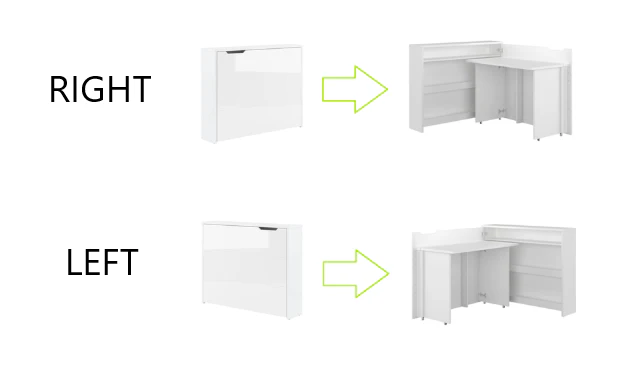 Work Concept Convertible Hidden Desk With Storage - Image 12