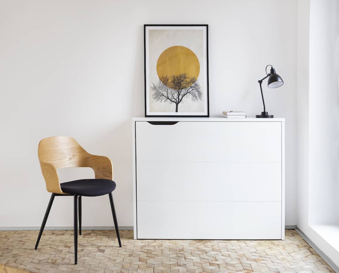 Work Concept Convertible Hidden Desk With Storage - Image 4