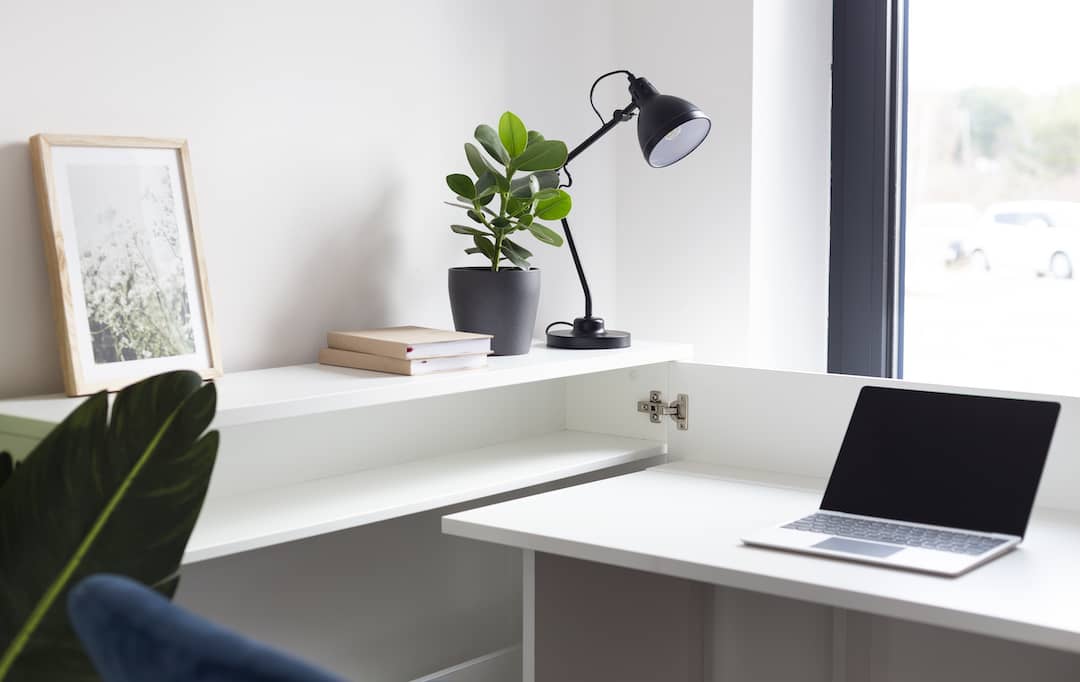 Work Concept Convertible Hidden Desk With Storage - Image 8