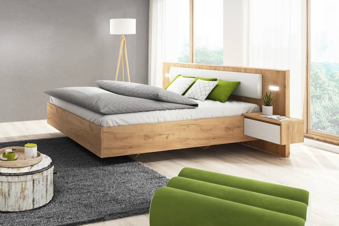 Xelo Bed Frame With Bedside Cabinets [EU King] - Image 2