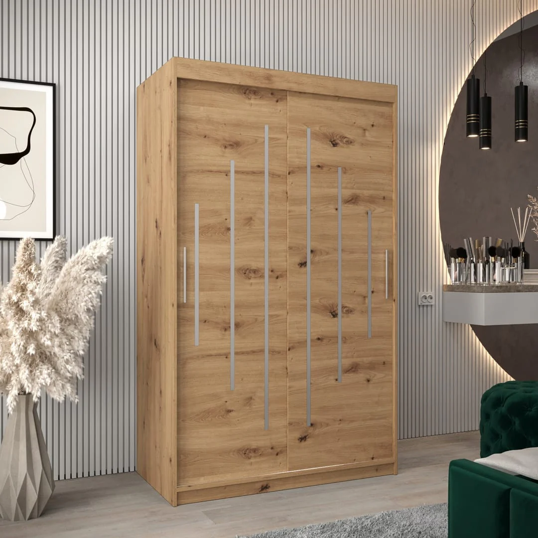 York Sliding Door Wardrobe 120cm - Image 5