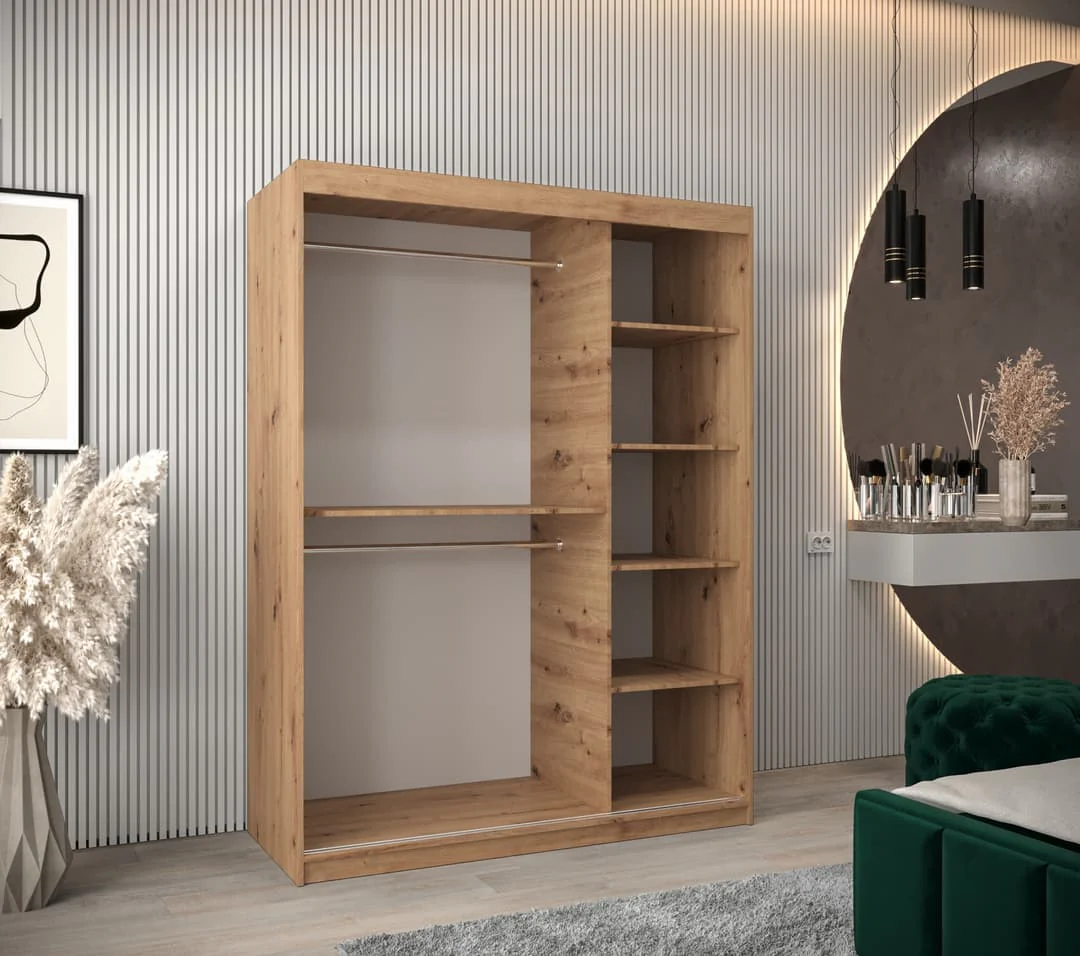 York Sliding Door Wardrobe 150cm - Image 11