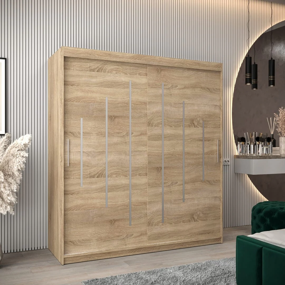 York Sliding Door Wardrobe 180cm