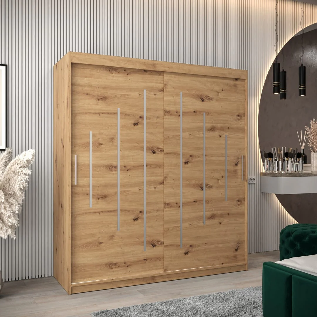 York Sliding Door Wardrobe 180cm - Image 6
