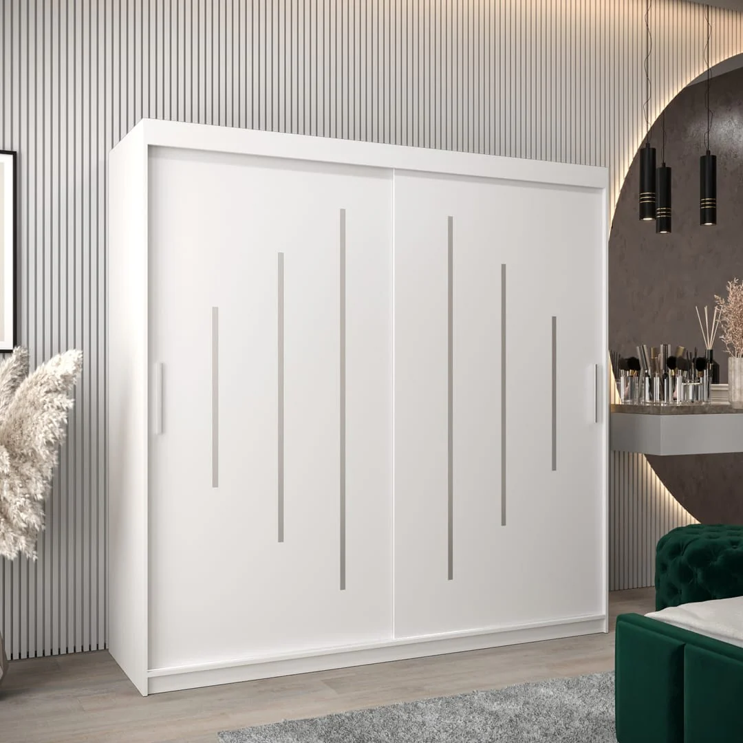 York Sliding Door Wardrobe 200cm - Image 5