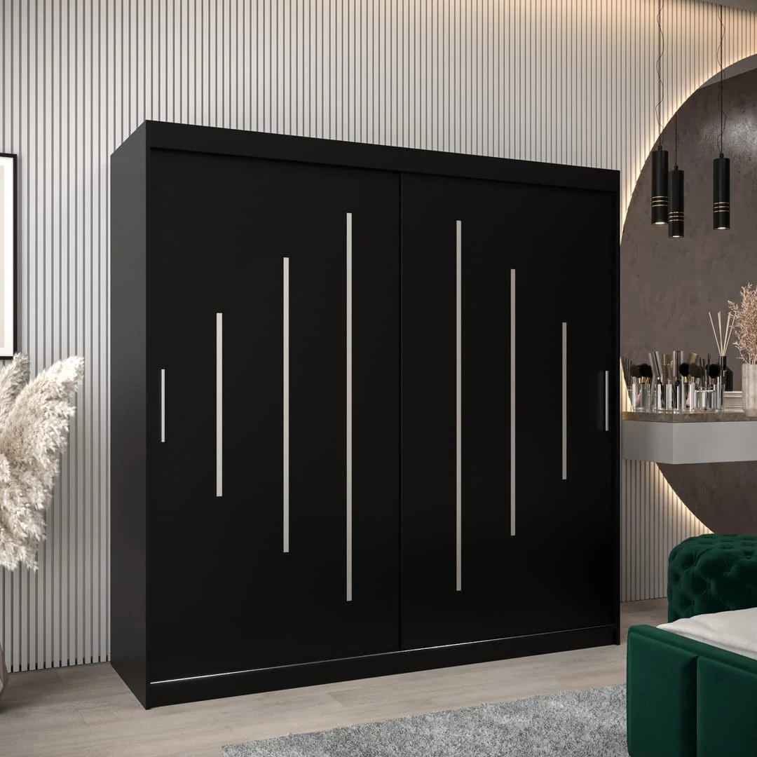 York Sliding Door Wardrobe 200cm - Image 9