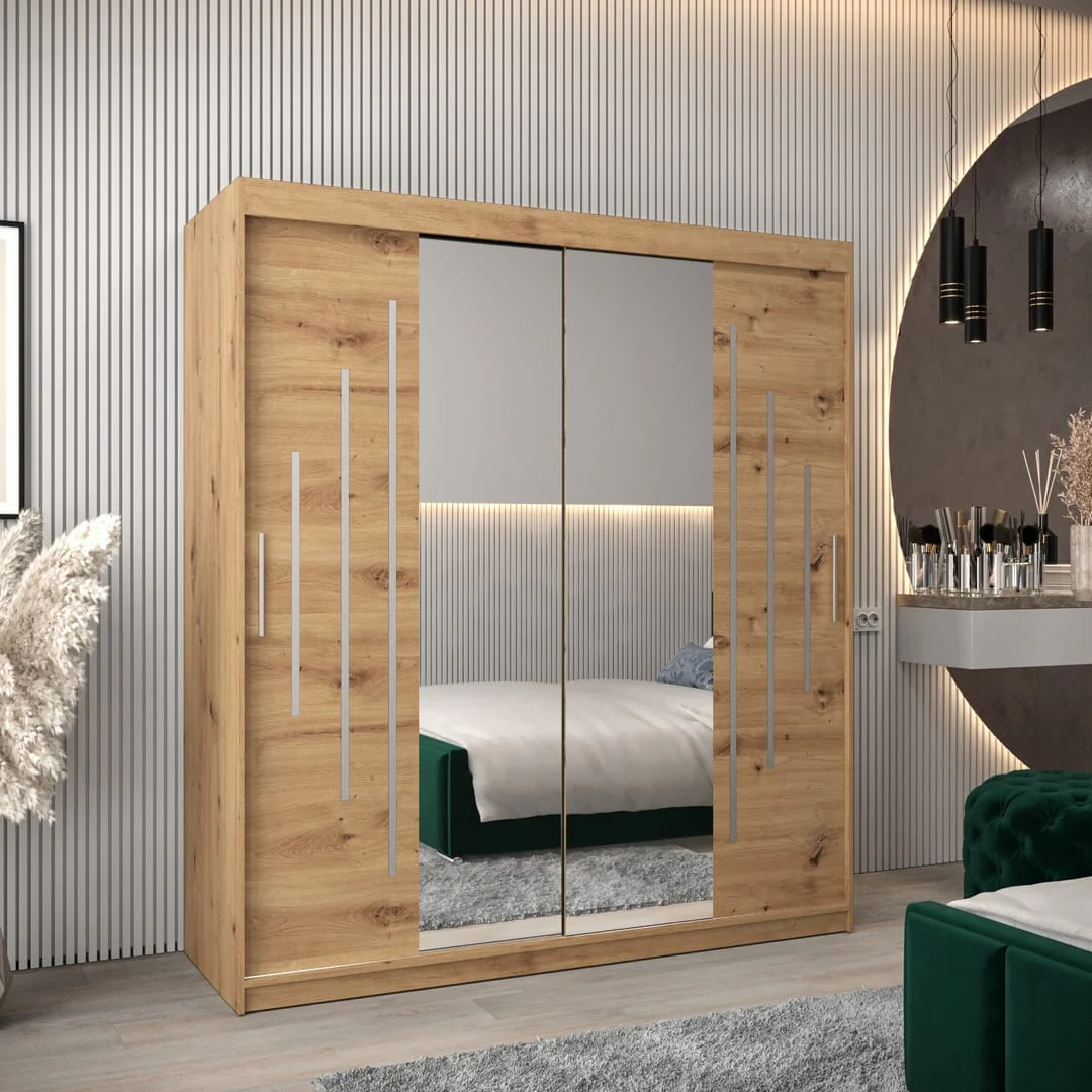 York I Sliding Door Wardrobe 180cm - Image 6
