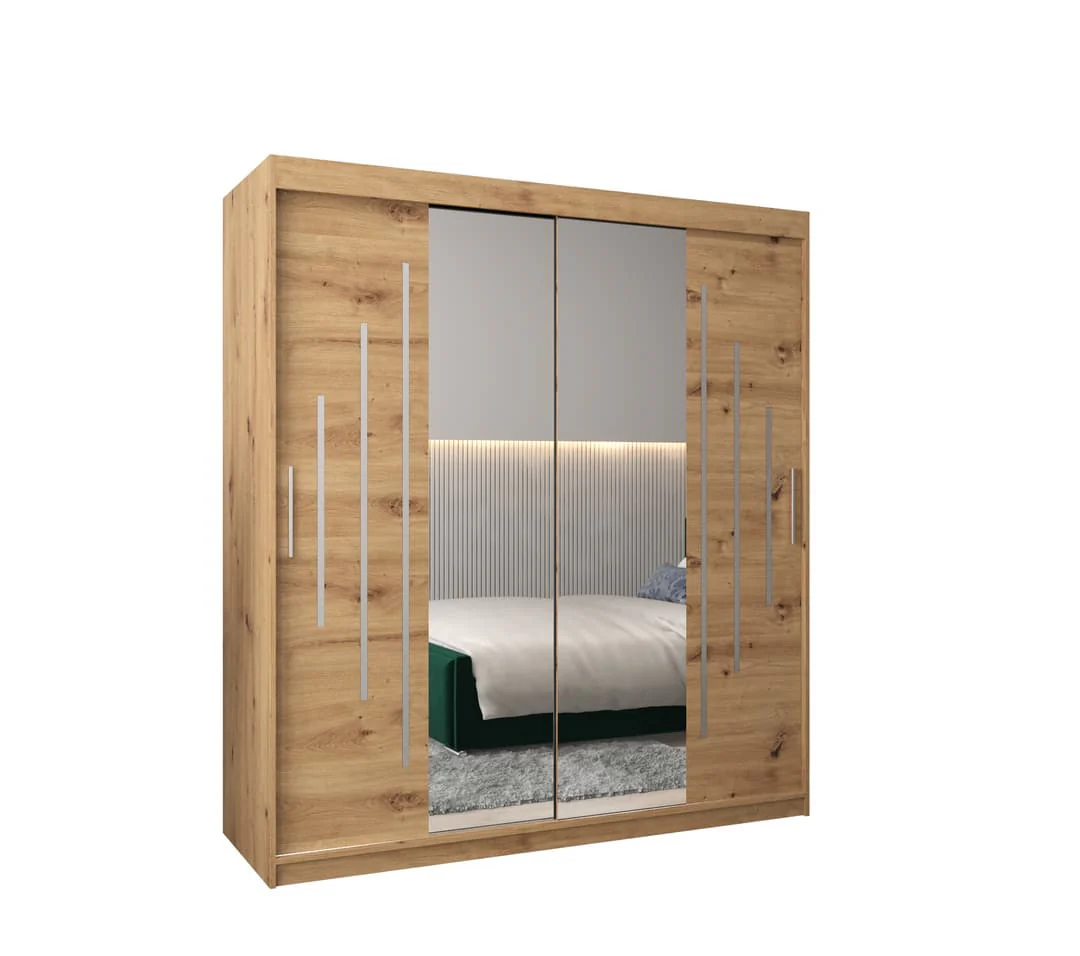 York I Sliding Door Wardrobe 180cm - Image 7