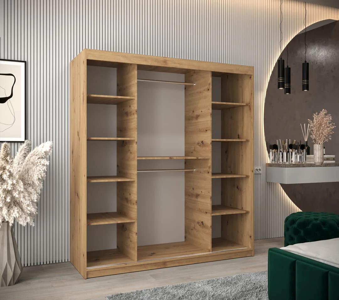 York I Sliding Door Wardrobe 180cm - Image 9