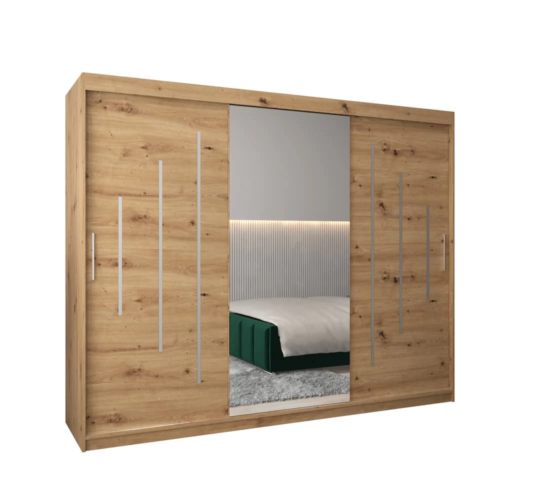 York I Sliding Door Wardrobe 250cm - Image 2