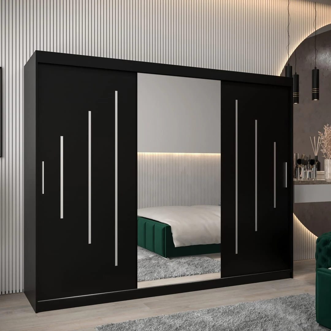 York I Sliding Door Wardrobe 250cm - Image 9