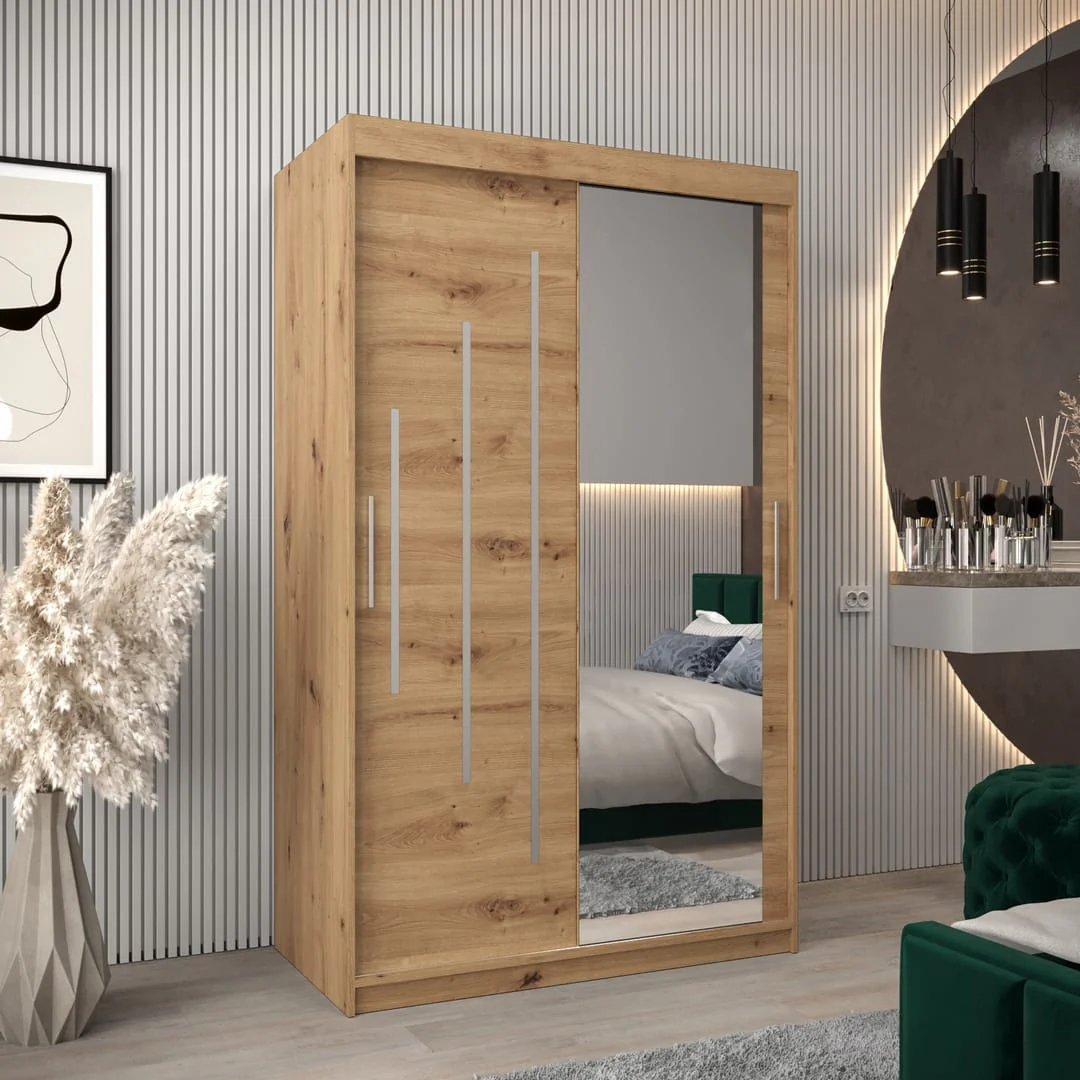 York II Sliding Door Wardrobe 120cm - Image 10