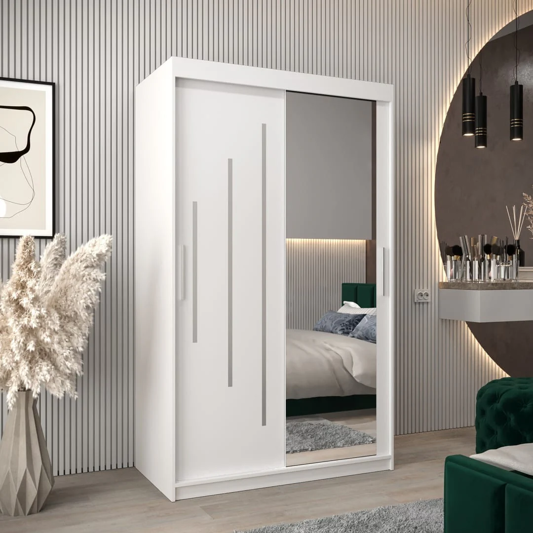 York II Sliding Door Wardrobe 120cm - Image 6