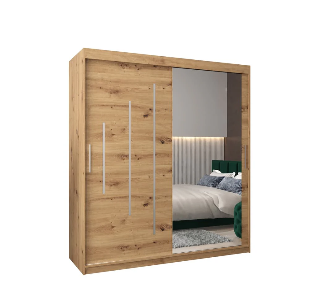 York II Sliding Door Wardrobe 180cm - Image 2