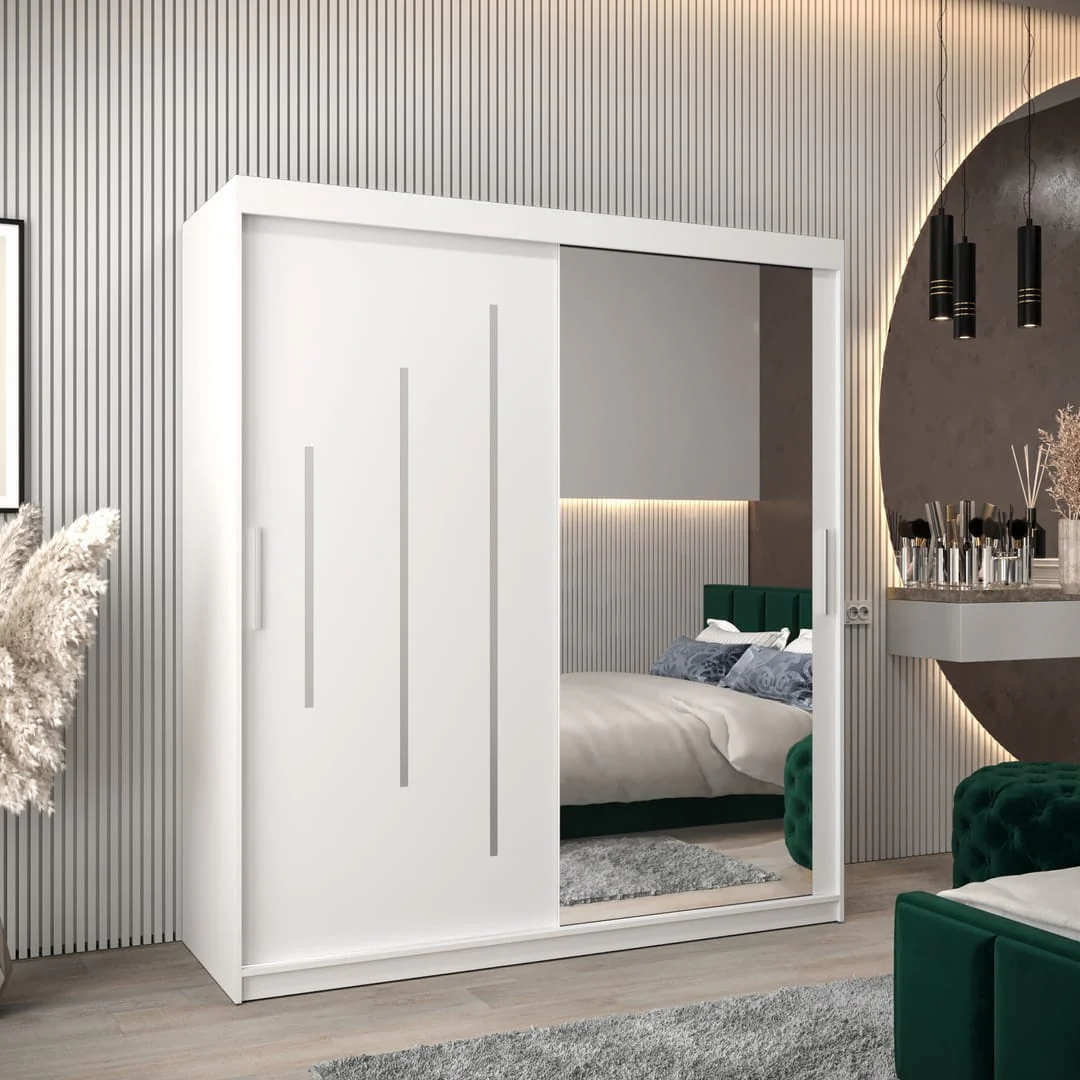 York II Sliding Door Wardrobe 180cm - Image 9