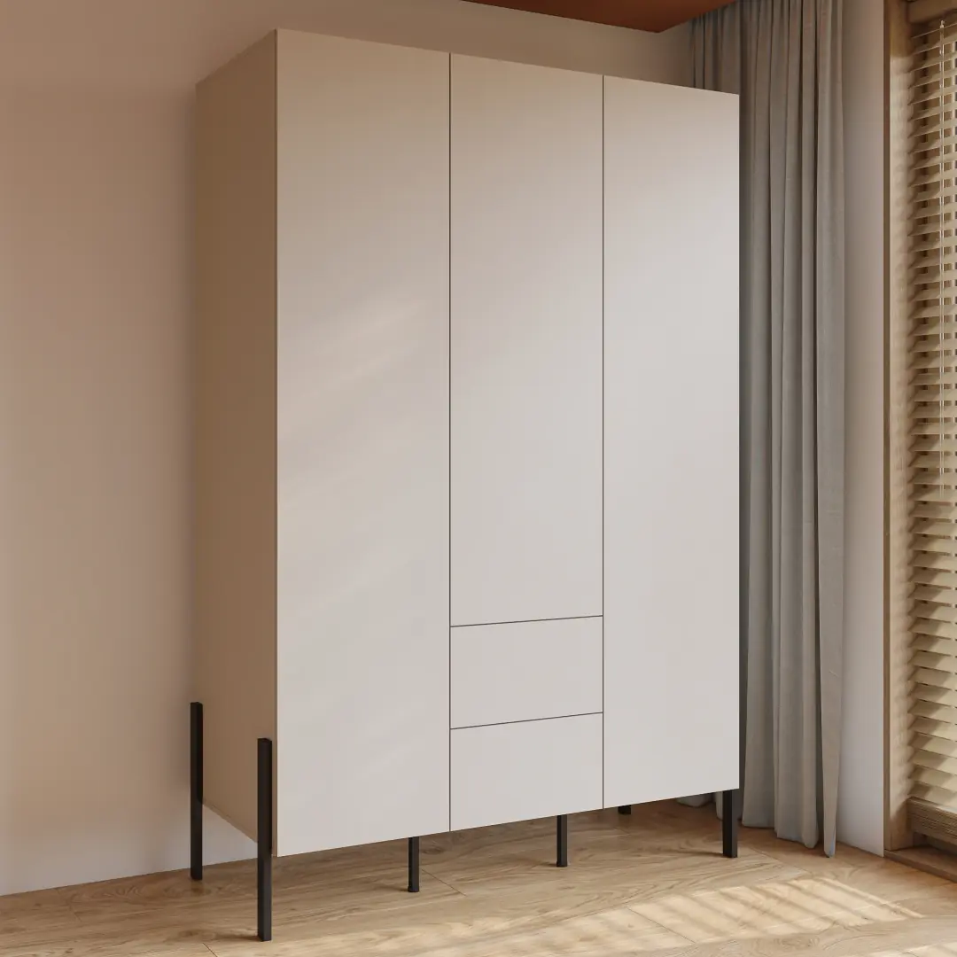 Yukon Hinged Door Wardrobe 139cm - Image 5