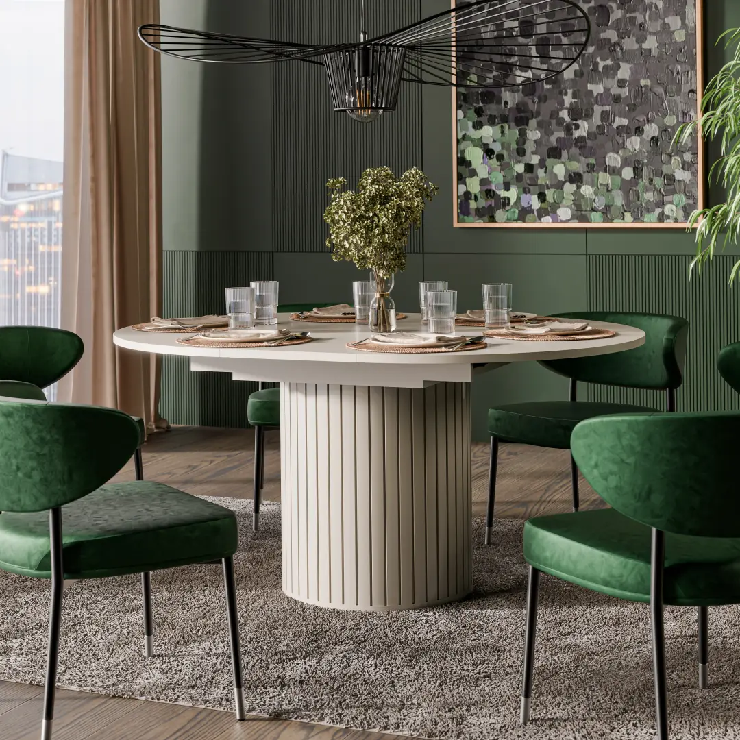 Zante ZA9 Extending Dining Table 120cm - Image 8